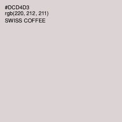 #DCD4D3 - Swiss Coffee Color Image